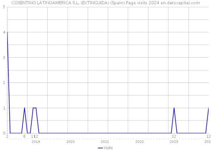 COSENTINO LATINOAMERICA S.L. (EXTINGUIDA) (Spain) Page visits 2024 