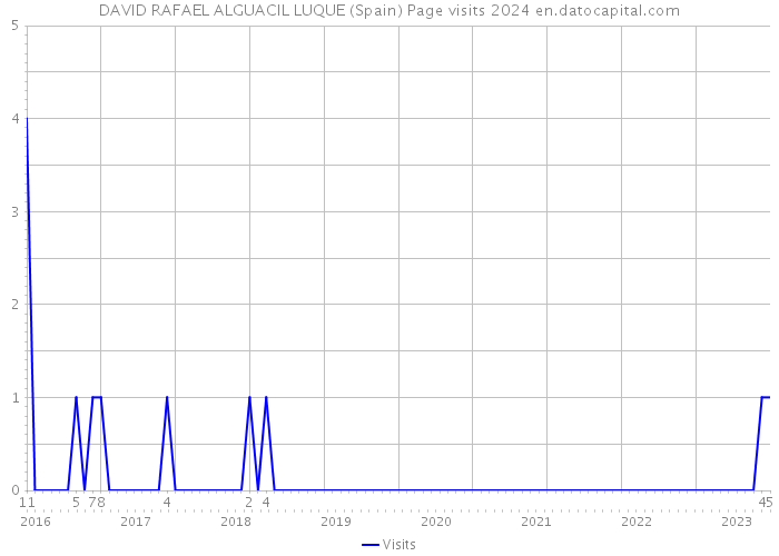 DAVID RAFAEL ALGUACIL LUQUE (Spain) Page visits 2024 