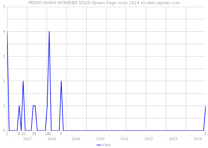 PEDRO MARIA MORENES SOLIS (Spain) Page visits 2024 