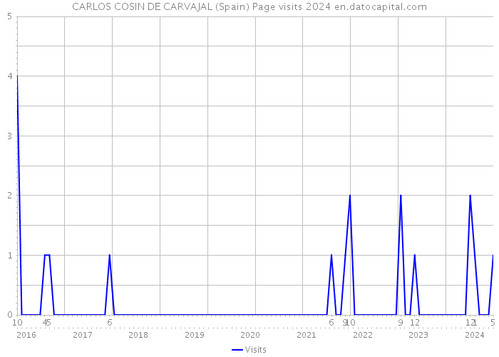 CARLOS COSIN DE CARVAJAL (Spain) Page visits 2024 
