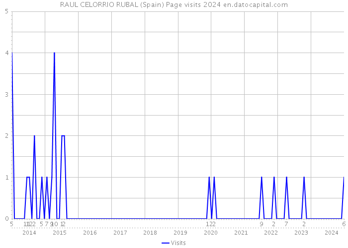 RAUL CELORRIO RUBAL (Spain) Page visits 2024 