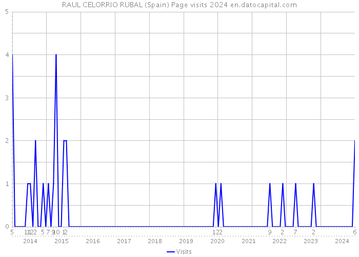 RAUL CELORRIO RUBAL (Spain) Page visits 2024 