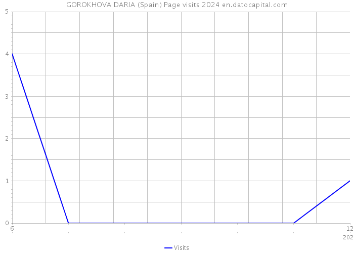 GOROKHOVA DARIA (Spain) Page visits 2024 