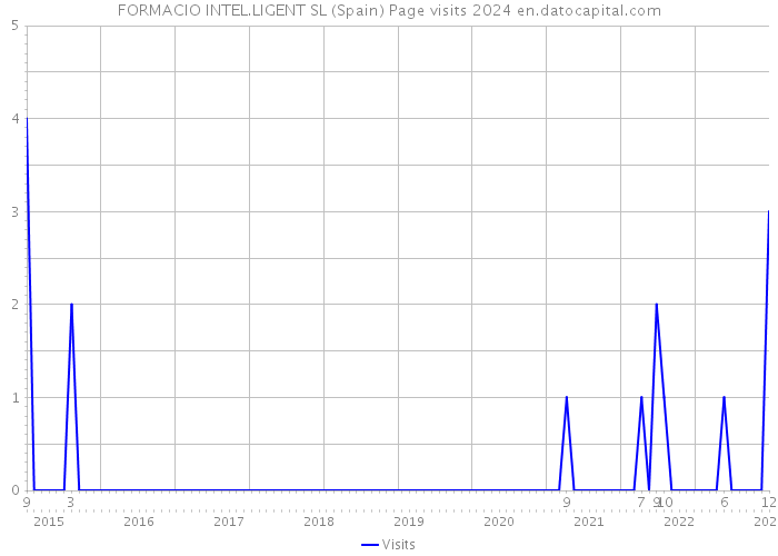 FORMACIO INTEL.LIGENT SL (Spain) Page visits 2024 