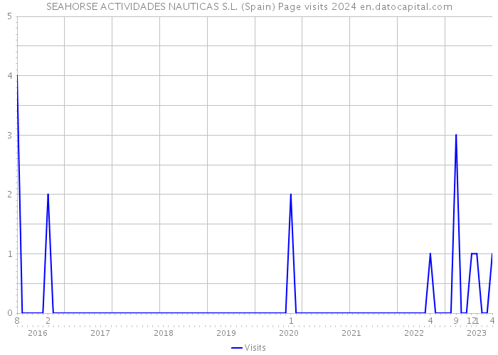 SEAHORSE ACTIVIDADES NAUTICAS S.L. (Spain) Page visits 2024 