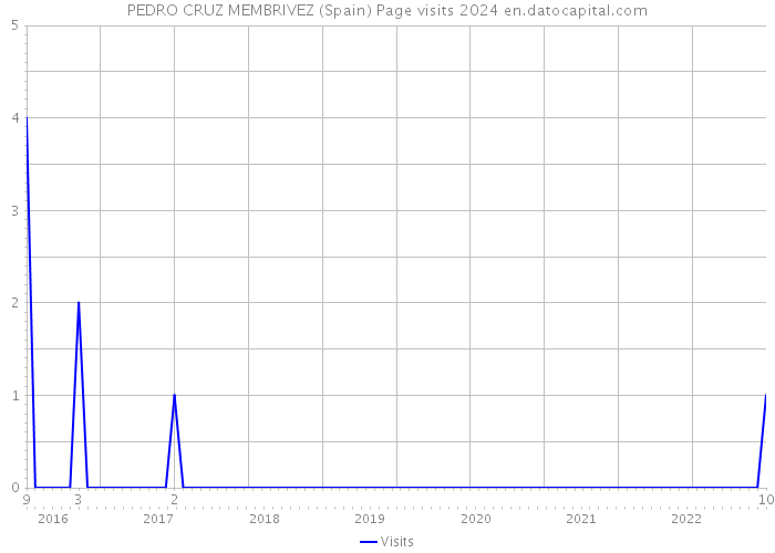 PEDRO CRUZ MEMBRIVEZ (Spain) Page visits 2024 