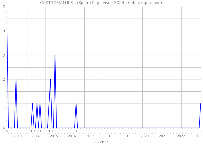 CASTROMAN II SL. (Spain) Page visits 2024 