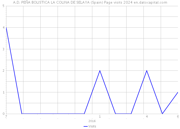 A.D. PEÑA BOLISTICA LA COLINA DE SELAYA (Spain) Page visits 2024 