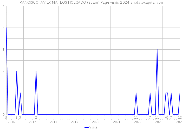 FRANCISCO JAVIER MATEOS HOLGADO (Spain) Page visits 2024 
