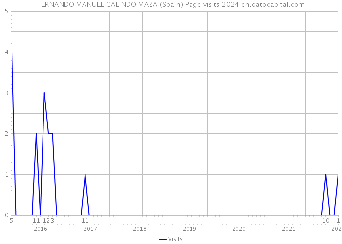 FERNANDO MANUEL GALINDO MAZA (Spain) Page visits 2024 