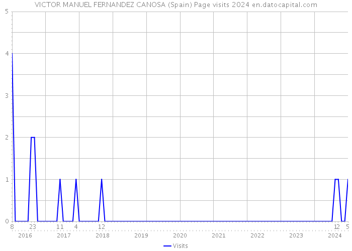 VICTOR MANUEL FERNANDEZ CANOSA (Spain) Page visits 2024 