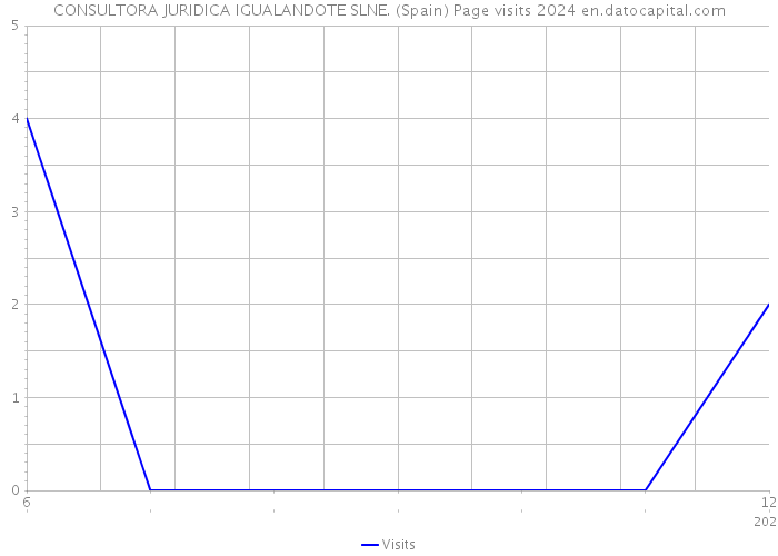 CONSULTORA JURIDICA IGUALANDOTE SLNE. (Spain) Page visits 2024 