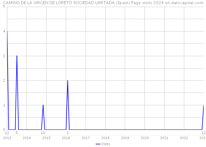 CAMINO DE LA VIRGEN DE LORETO SOCIEDAD LIMITADA (Spain) Page visits 2024 