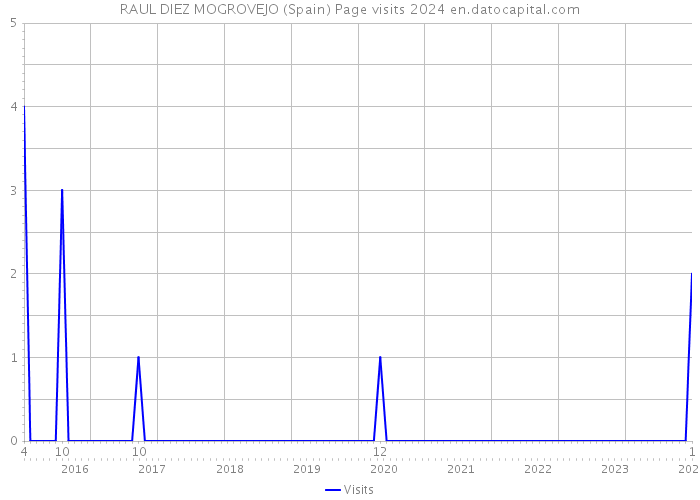 RAUL DIEZ MOGROVEJO (Spain) Page visits 2024 