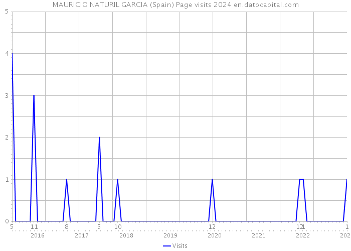 MAURICIO NATURIL GARCIA (Spain) Page visits 2024 