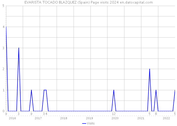 EVARISTA TOCADO BLAZQUEZ (Spain) Page visits 2024 