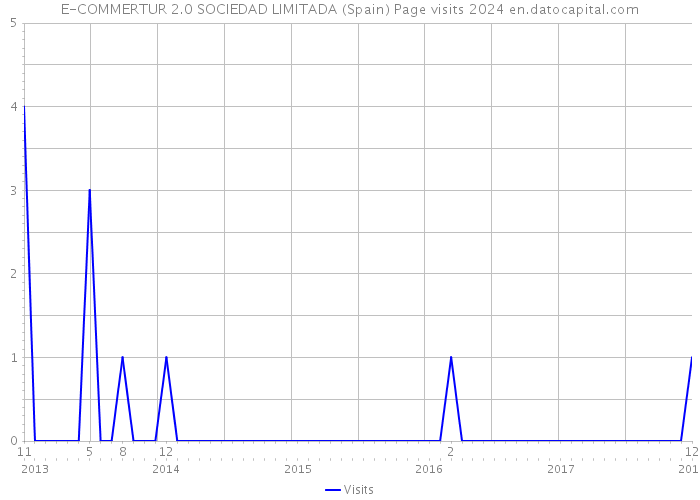 E-COMMERTUR 2.0 SOCIEDAD LIMITADA (Spain) Page visits 2024 
