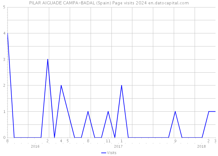 PILAR AIGUADE CAMPA-BADAL (Spain) Page visits 2024 