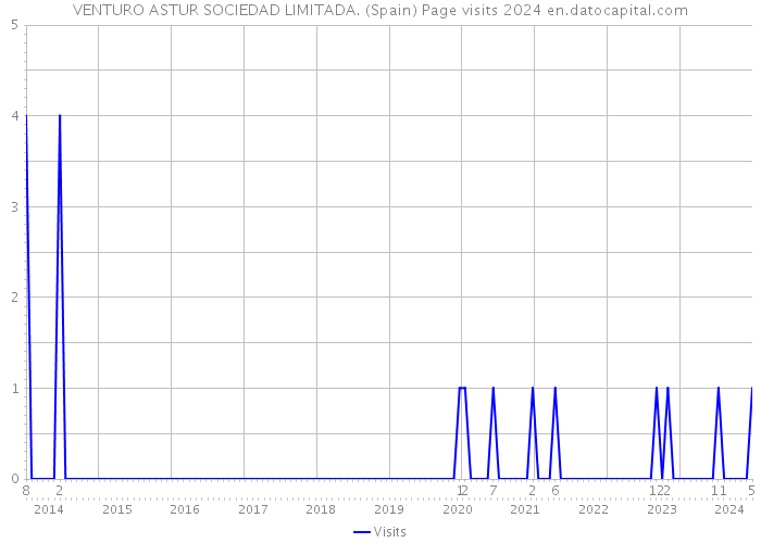 VENTURO ASTUR SOCIEDAD LIMITADA. (Spain) Page visits 2024 