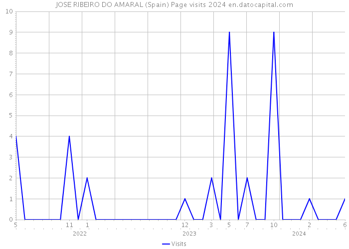 JOSE RIBEIRO DO AMARAL (Spain) Page visits 2024 