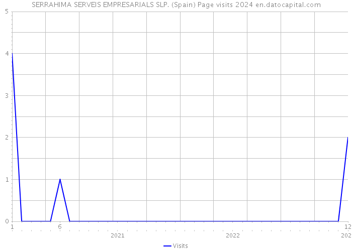 SERRAHIMA SERVEIS EMPRESARIALS SLP. (Spain) Page visits 2024 