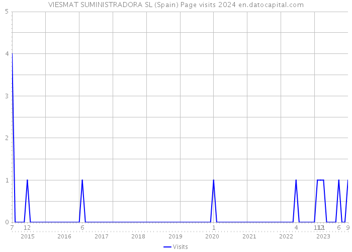 VIESMAT SUMINISTRADORA SL (Spain) Page visits 2024 