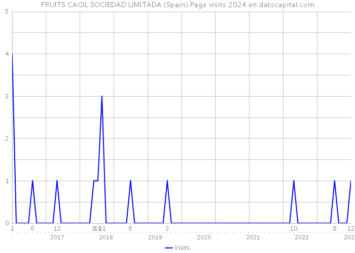 FRUITS CAGIL SOCIEDAD LIMITADA (Spain) Page visits 2024 