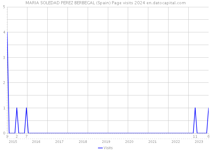 MARIA SOLEDAD PEREZ BERBEGAL (Spain) Page visits 2024 