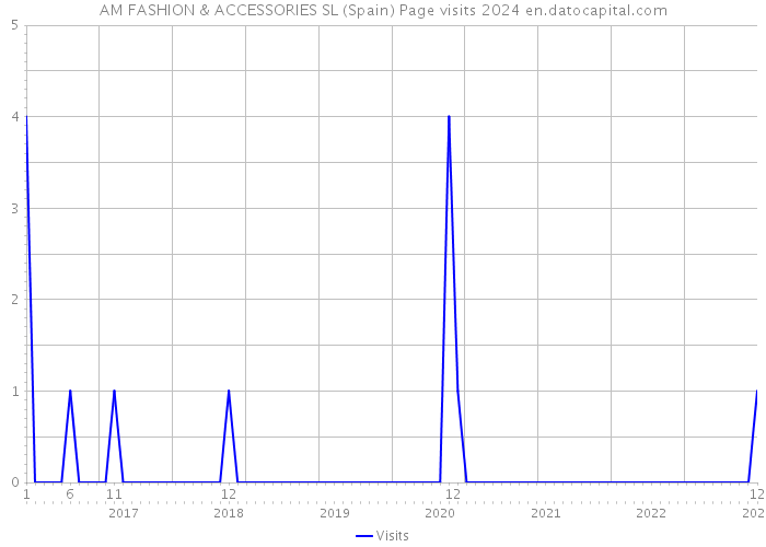 AM FASHION & ACCESSORIES SL (Spain) Page visits 2024 