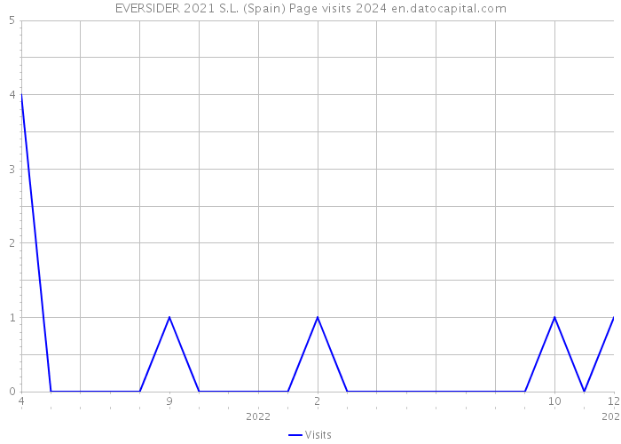 EVERSIDER 2021 S.L. (Spain) Page visits 2024 
