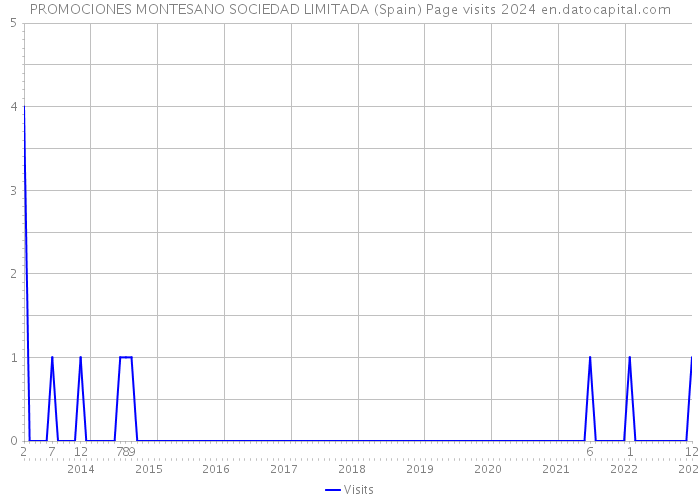 PROMOCIONES MONTESANO SOCIEDAD LIMITADA (Spain) Page visits 2024 