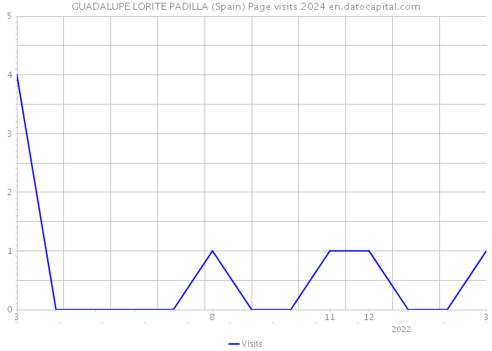 GUADALUPE LORITE PADILLA (Spain) Page visits 2024 