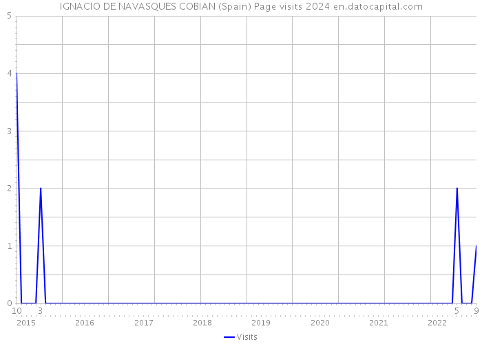 IGNACIO DE NAVASQUES COBIAN (Spain) Page visits 2024 