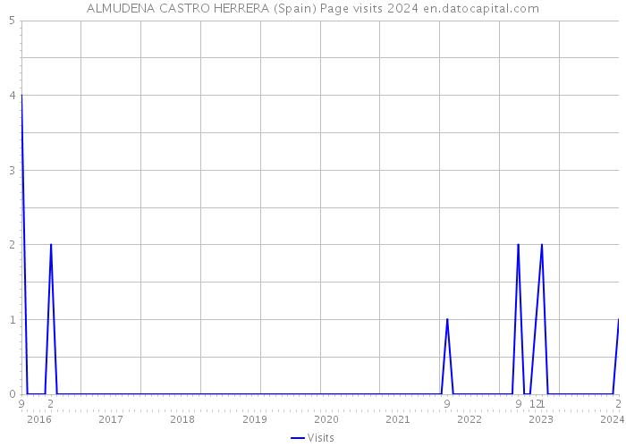 ALMUDENA CASTRO HERRERA (Spain) Page visits 2024 