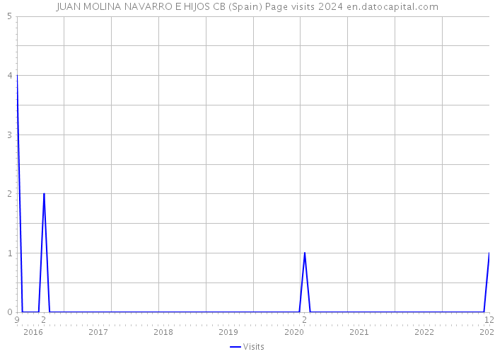 JUAN MOLINA NAVARRO E HIJOS CB (Spain) Page visits 2024 