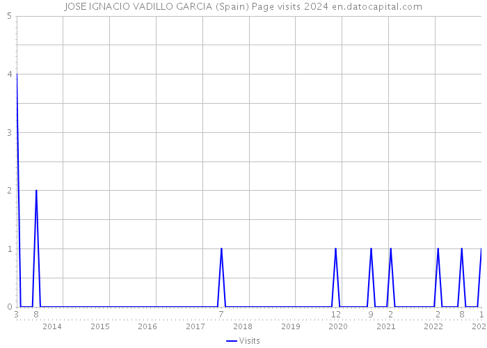JOSE IGNACIO VADILLO GARCIA (Spain) Page visits 2024 