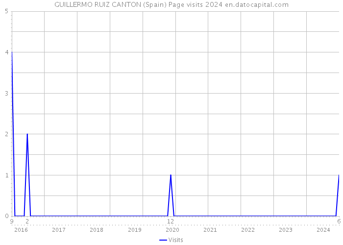 GUILLERMO RUIZ CANTON (Spain) Page visits 2024 