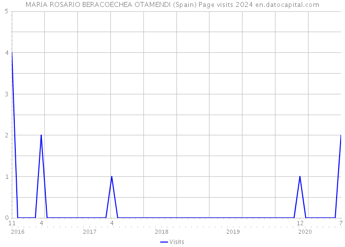 MARIA ROSARIO BERACOECHEA OTAMENDI (Spain) Page visits 2024 