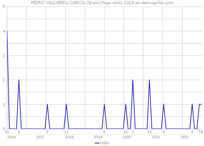 PEDRO VALLVERDU GARCIA (Spain) Page visits 2024 