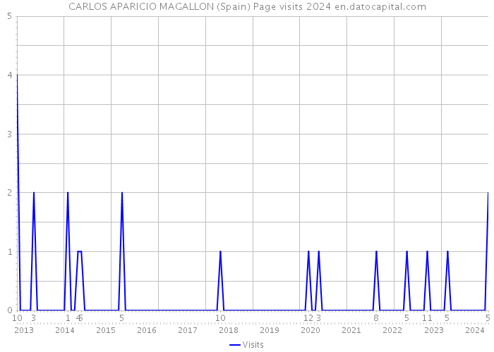 CARLOS APARICIO MAGALLON (Spain) Page visits 2024 