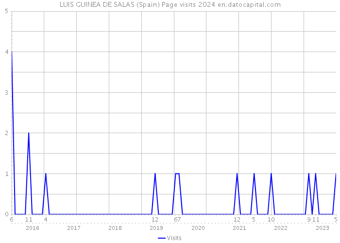 LUIS GUINEA DE SALAS (Spain) Page visits 2024 