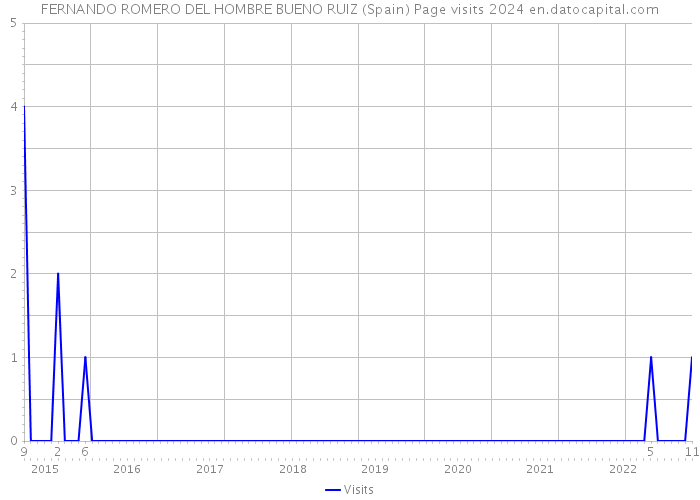 FERNANDO ROMERO DEL HOMBRE BUENO RUIZ (Spain) Page visits 2024 