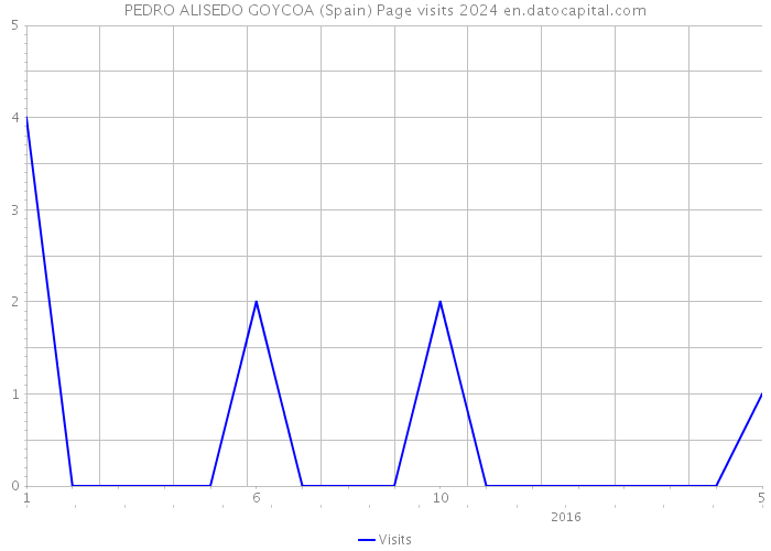 PEDRO ALISEDO GOYCOA (Spain) Page visits 2024 