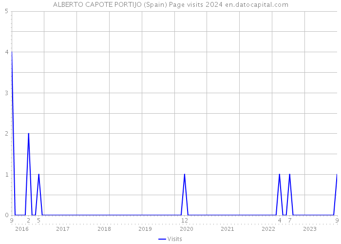 ALBERTO CAPOTE PORTIJO (Spain) Page visits 2024 