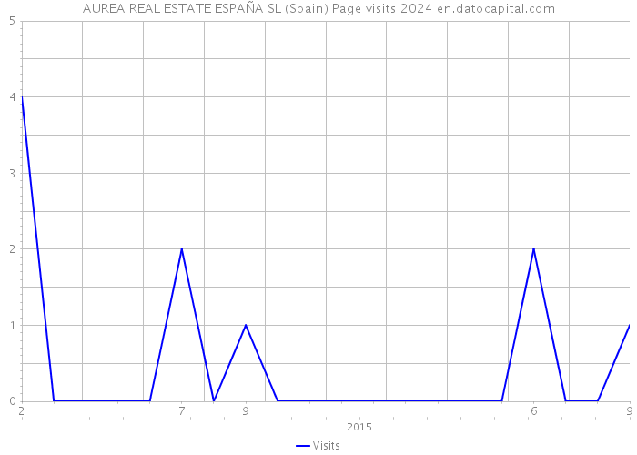AUREA REAL ESTATE ESPAÑA SL (Spain) Page visits 2024 