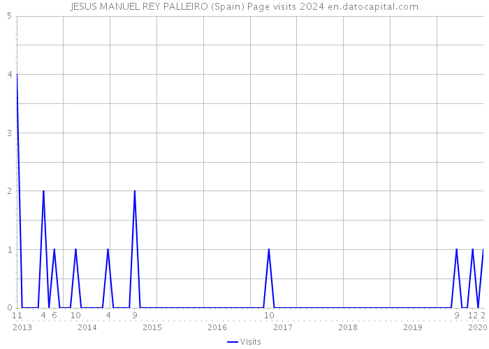 JESUS MANUEL REY PALLEIRO (Spain) Page visits 2024 