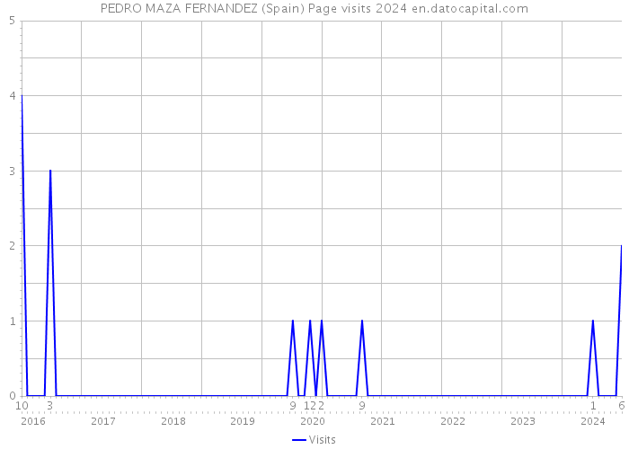 PEDRO MAZA FERNANDEZ (Spain) Page visits 2024 