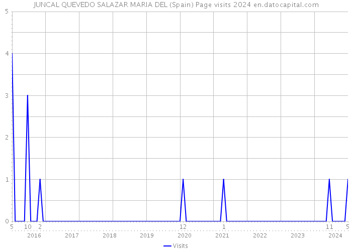 JUNCAL QUEVEDO SALAZAR MARIA DEL (Spain) Page visits 2024 