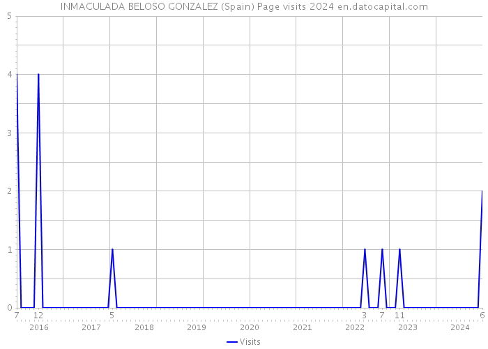 INMACULADA BELOSO GONZALEZ (Spain) Page visits 2024 