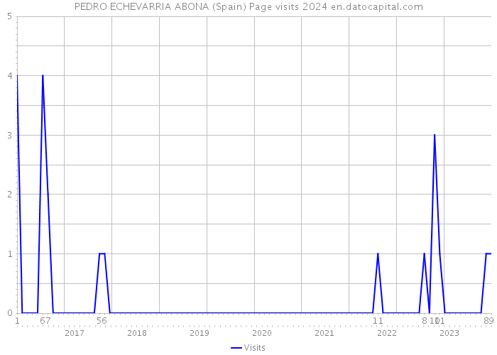 PEDRO ECHEVARRIA ABONA (Spain) Page visits 2024 